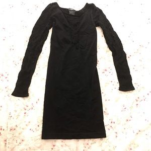 Bebe black bodycon dress